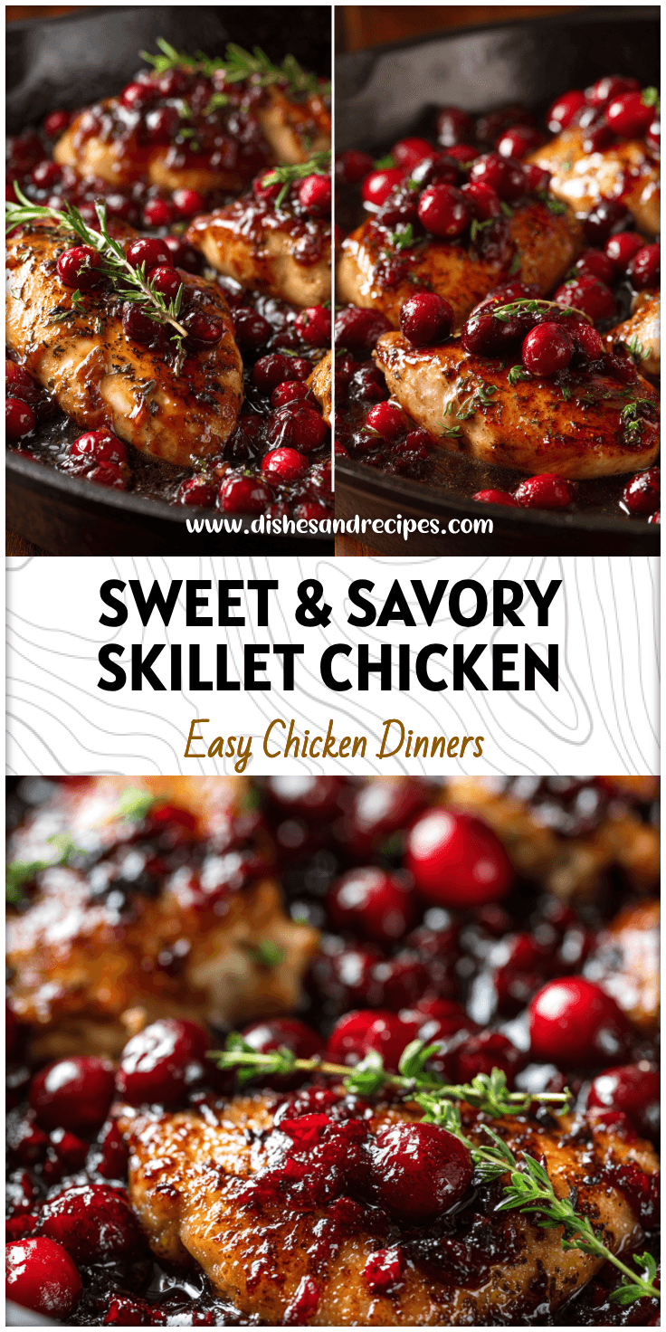 Cranberry Balsamic Chicken Skillet – A Cozy Dinner With Cranberries